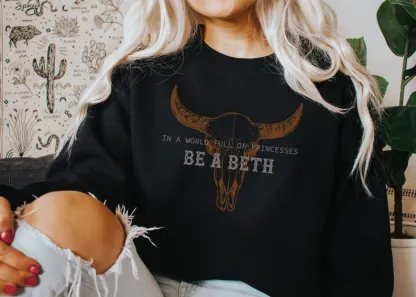 Boho Cow Skull Sweatshirt