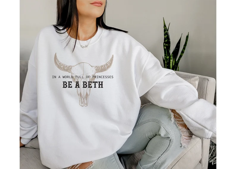 Boho Cow Skull Sweatshirt