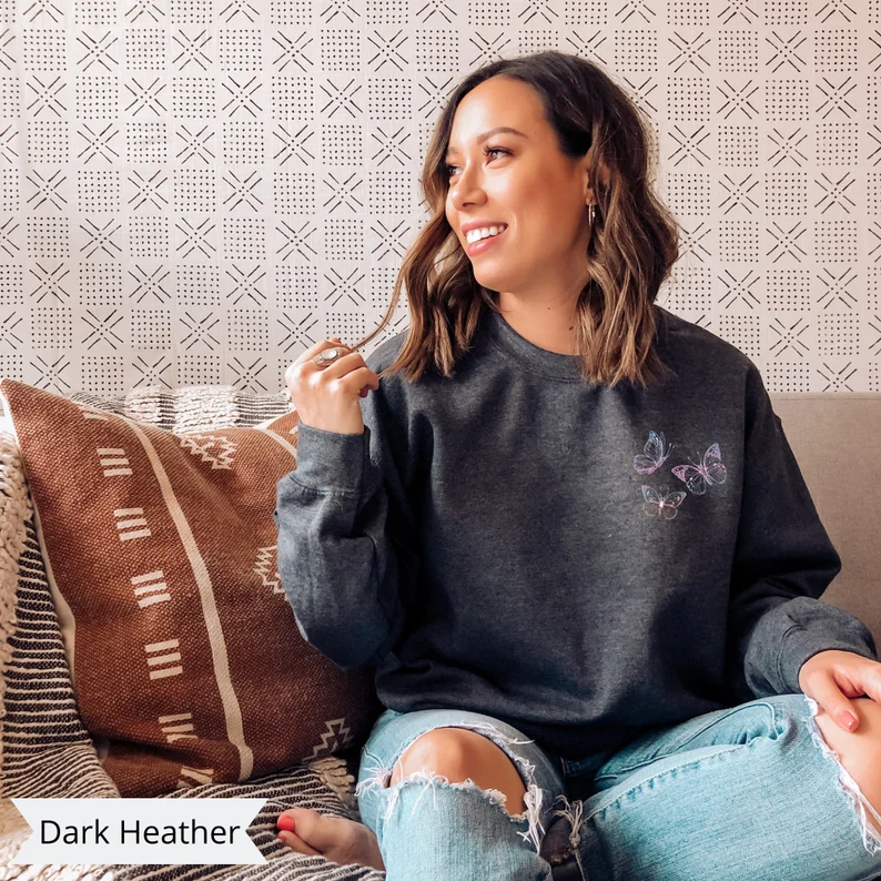 Butterflies Crewneck Sweatshirt