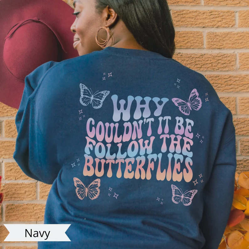 Butterflies Crewneck Sweatshirt 