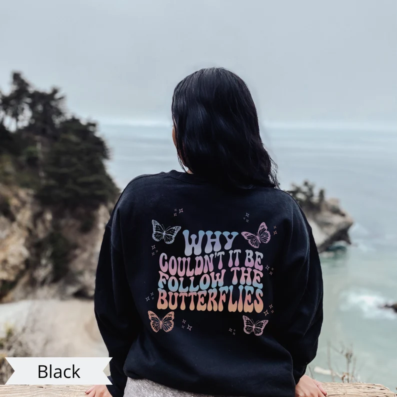 Butterflies Crewneck Sweatshirt 
