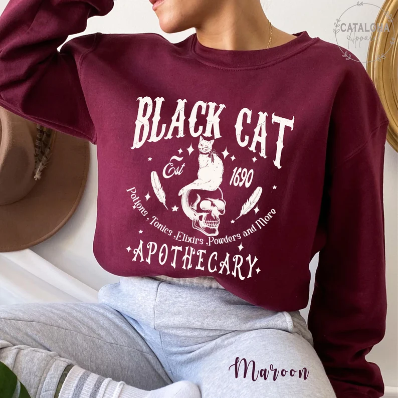 Black Cat Apothecary sweatshirt