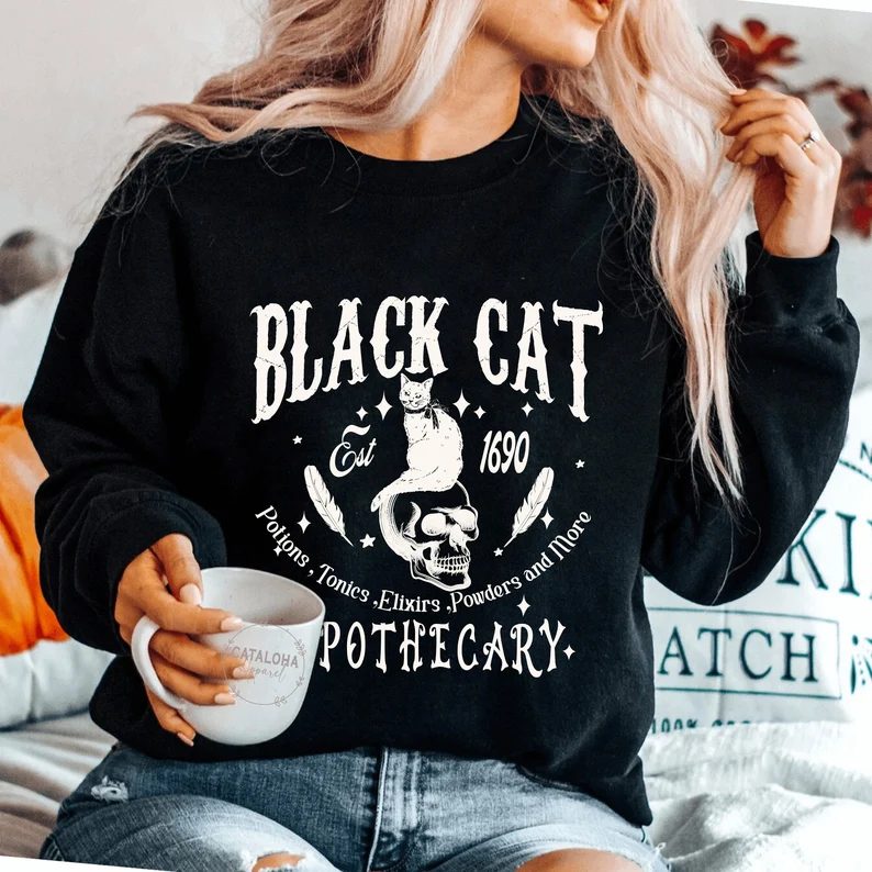 Black Cat Apothecary sweatshirt