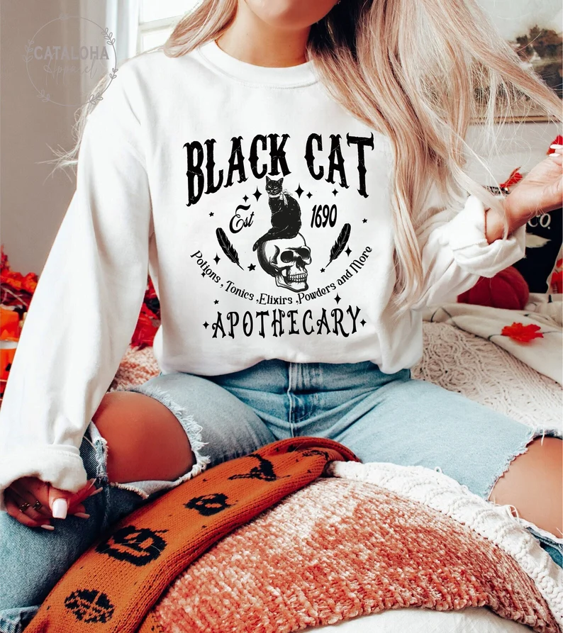 Black Cat Apothecary sweatshirt