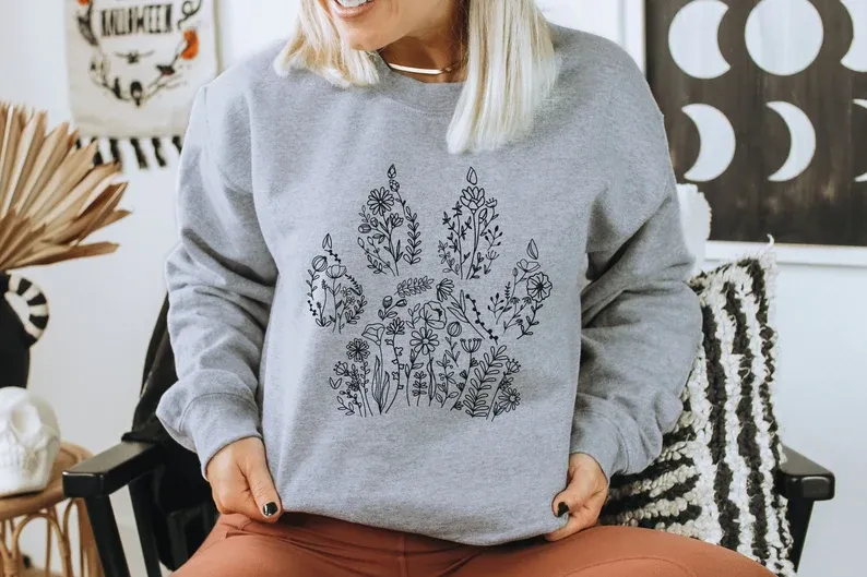 Sweatshirt with Dog paw