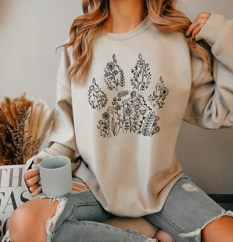Sweatshirt with Dog paw