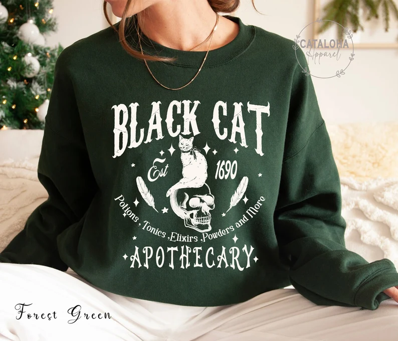 Black Cat Apothecary sweatshirt