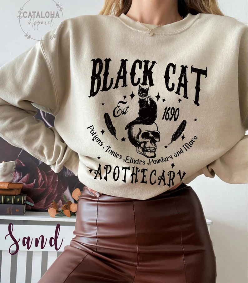 Black Cat Apothecary sweatshirt