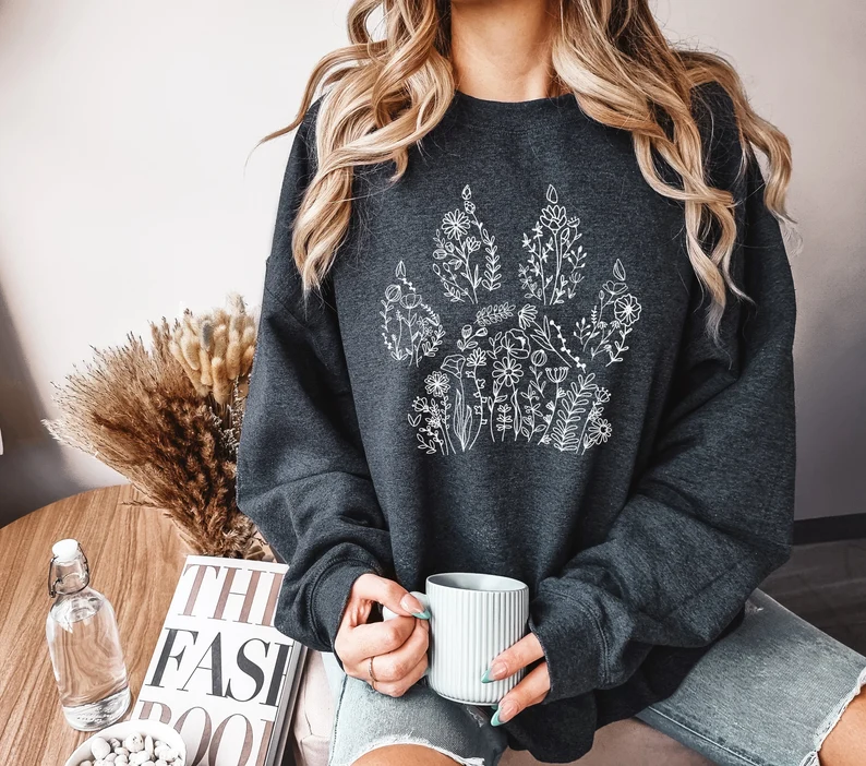 Sweatshirt with Dog paw