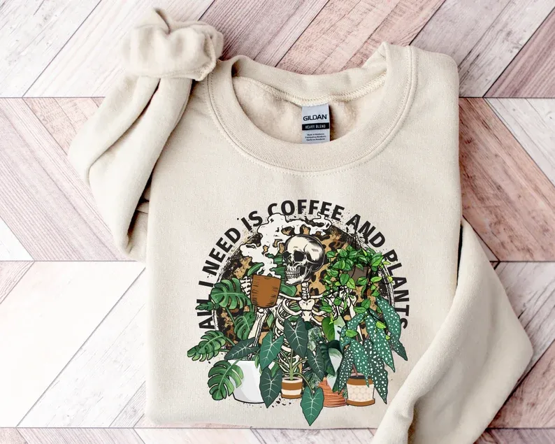 Skeleton Plant Lover Sweatshirt