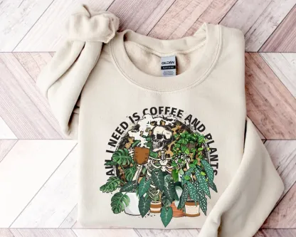 Skeleton Plant Lover Sweatshirt