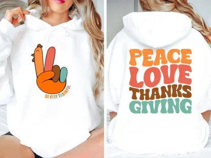 Peace Love Thanksgiving Hoodie