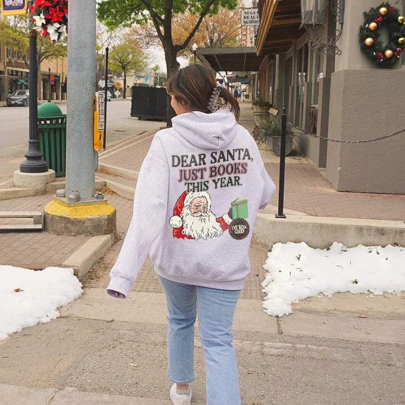 Christmas Bookish Hoodie