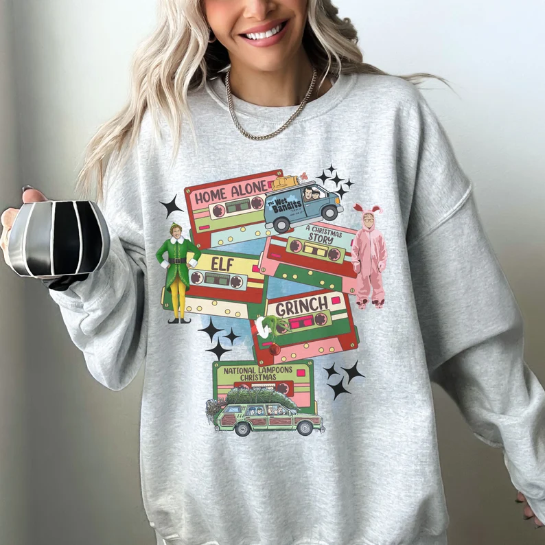 Christmas Movies Crewneck Sweatshirt