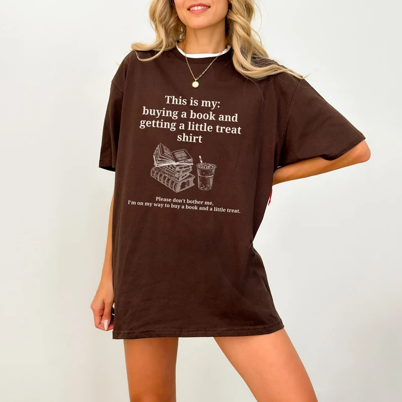 Buying a book and getting a little treat shirt