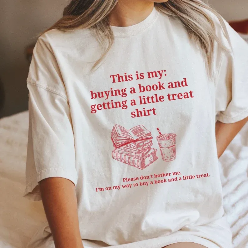 Buying a book and getting a little treat shirt