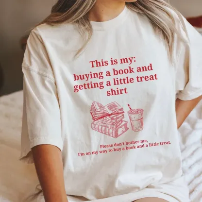 Buying a book and getting a little treat shirt