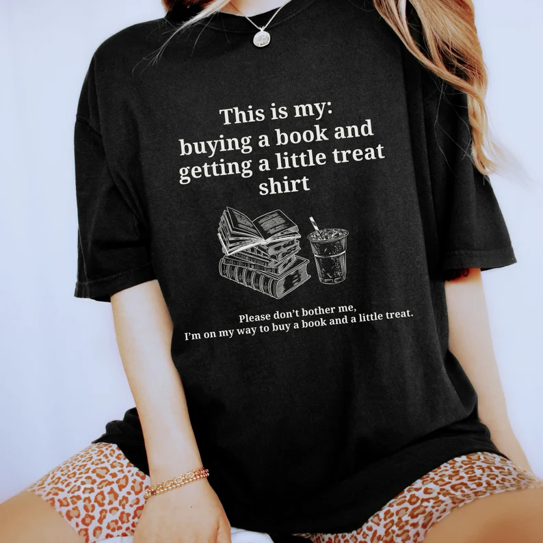 Buying a book and getting a little treat shirt