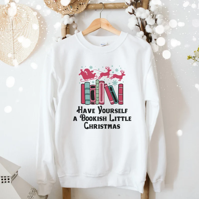Book Lover Christmas Sweatshirt