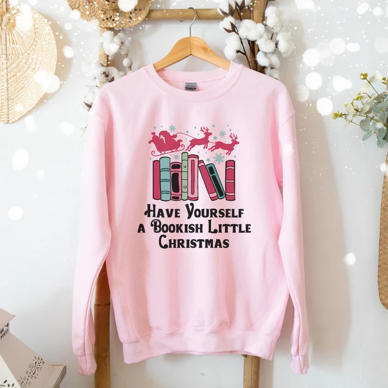 Book Lover Christmas Sweatshirt