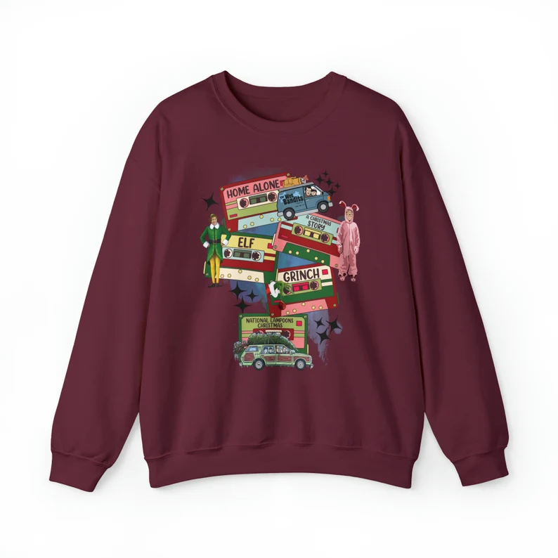 Christmas Movies Crewneck Sweatshirt