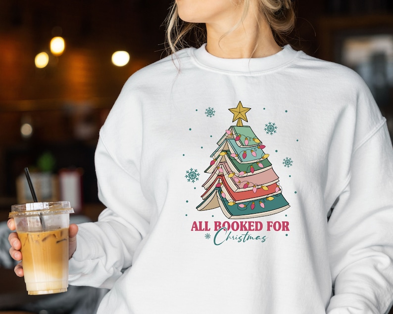 Book Tree Christmas Sweater