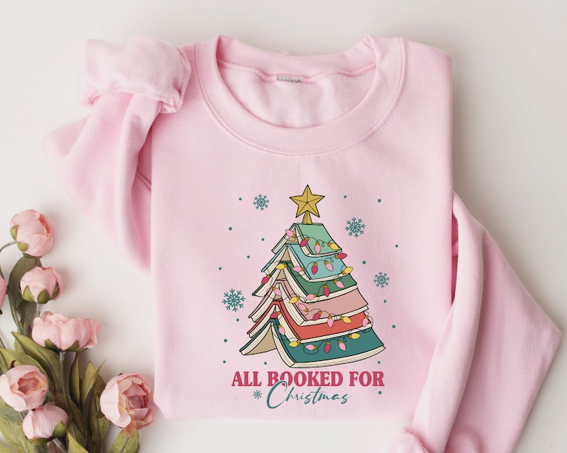 Book Tree Christmas Sweater