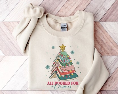 Book Tree Christmas Sweater