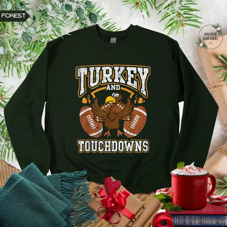 Turkey And Touchdowns Sweatshirt