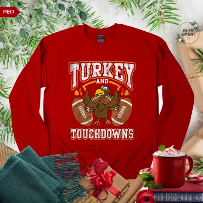 Turkey And Touchdowns Sweatshirt