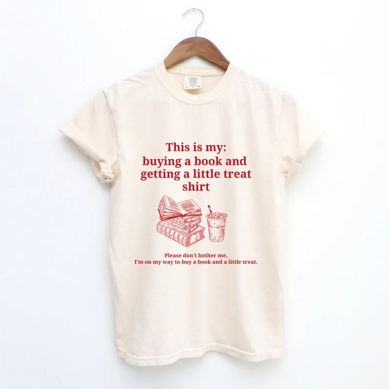 Buying a book and getting a little treat shirt