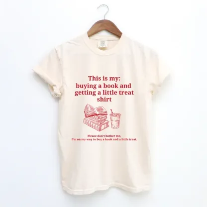 Buying a book and getting a little treat shirt