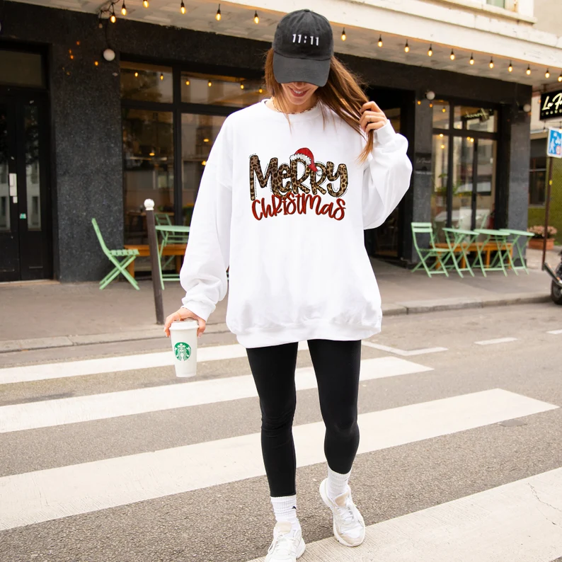 Leopard Christmas Sweatshirt