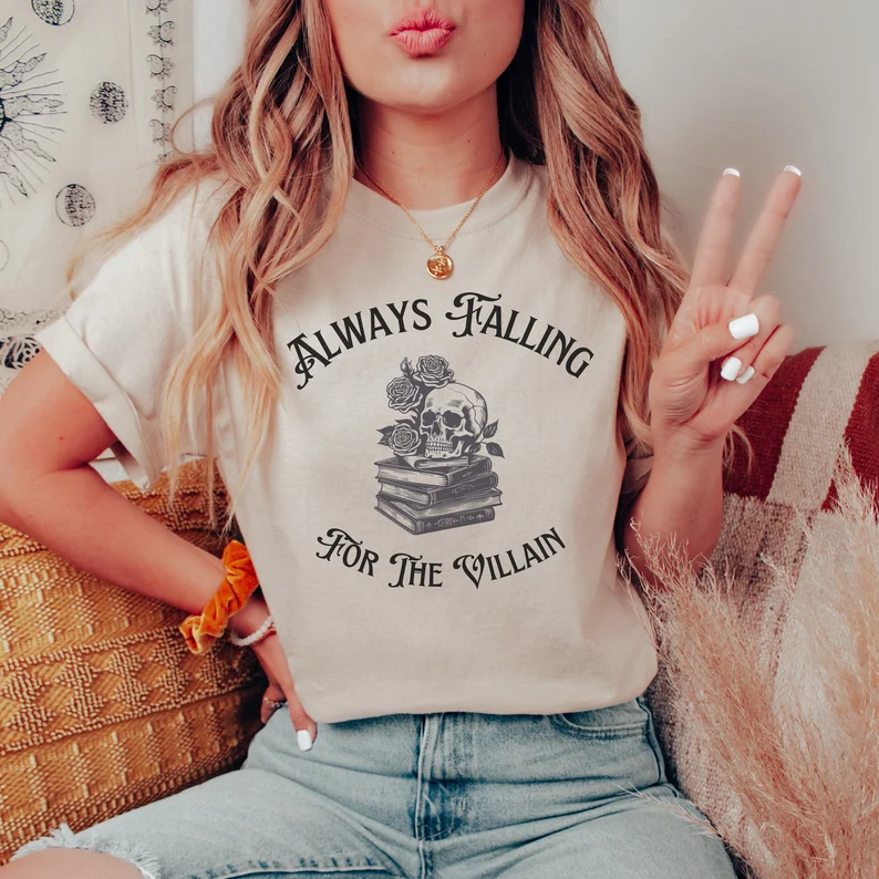 villain book lover shirt