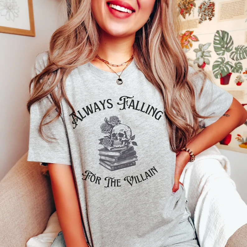 villain book lover shirt