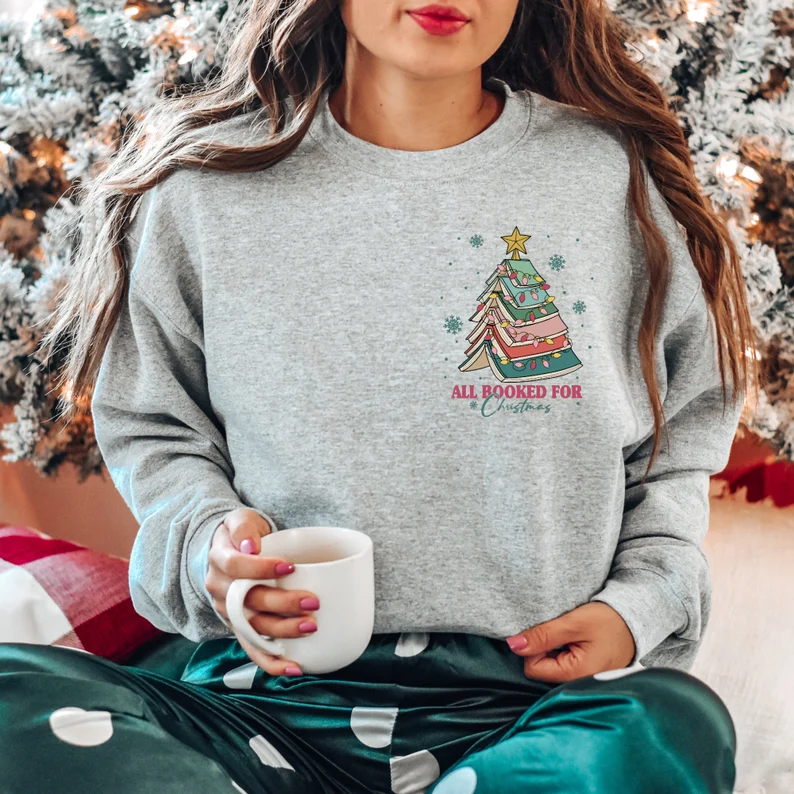 All Booked For Christmas Sweatshirt