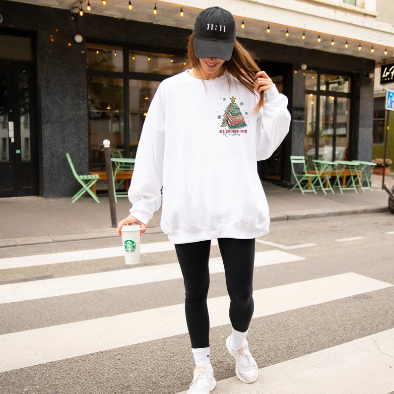 All Booked For Christmas Sweatshirt