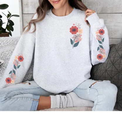 Boho Flower Sweatshirt 