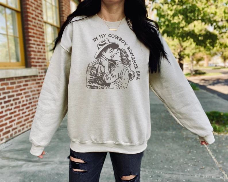 In My Cowboy Romance Era Sweatshirt 