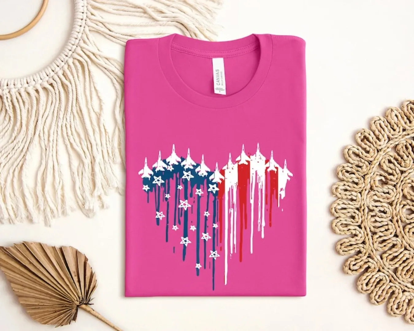 Red White Blue Air Force Flyover Shirt