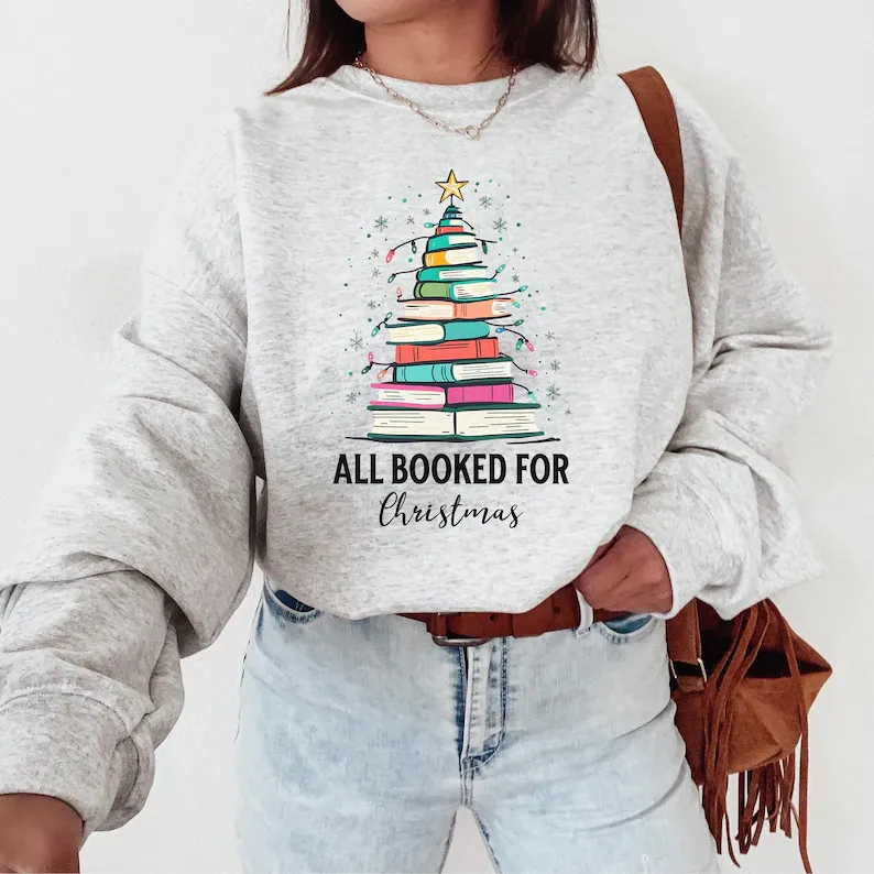 Christmas Book Tree Sweatshirt