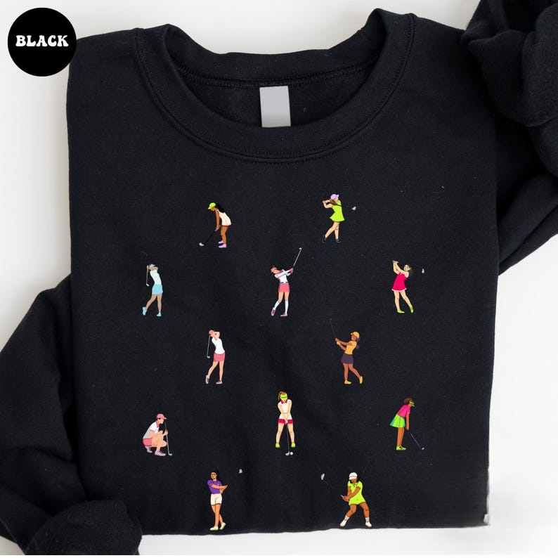 Ladies Golf Graphic Crewneck