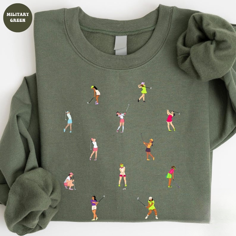 Ladies Golf Graphic Crewneck