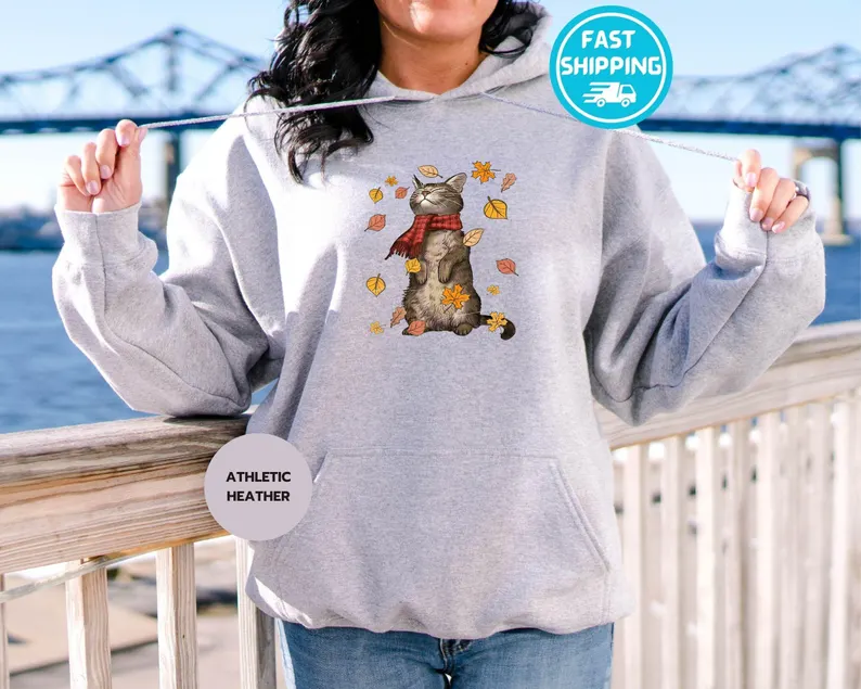 Cats Autumn Fall Sweatshirt