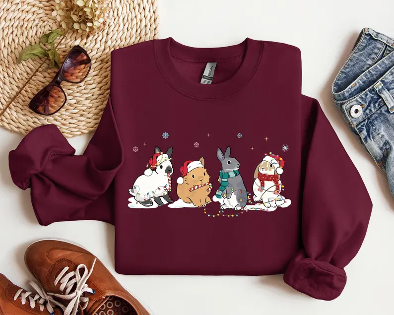 Cute Rabbit Christmas Sweatshirt