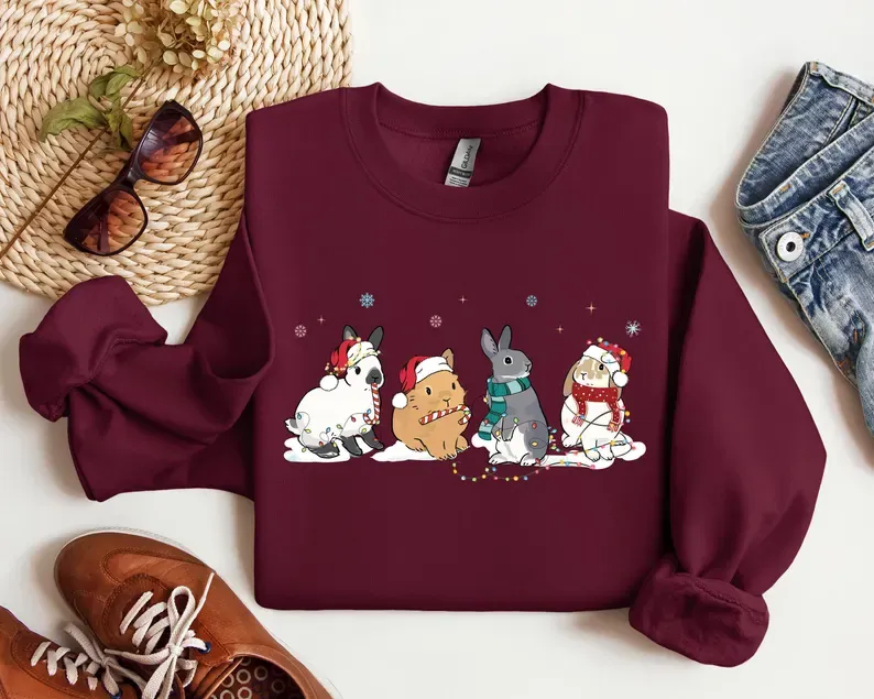 Cute Rabbit Christmas Sweatshirt