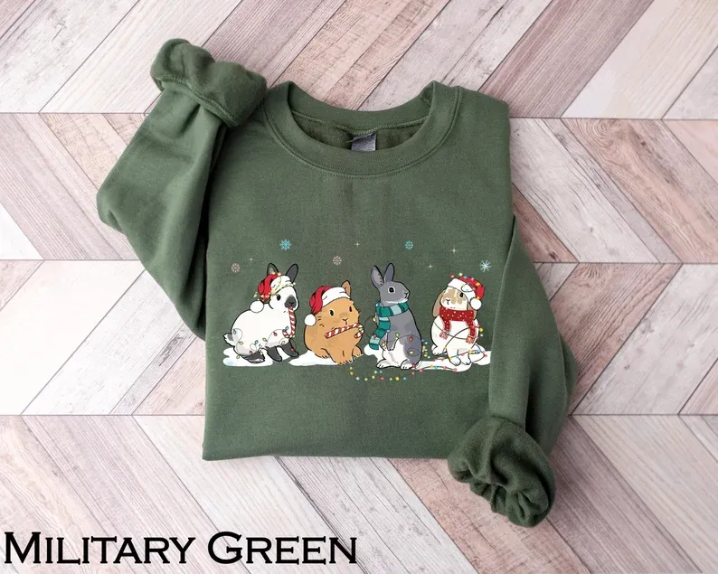 Cute Rabbit Christmas Sweatshirt