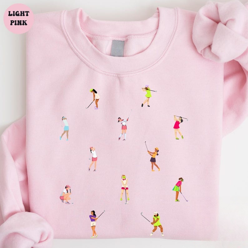 Ladies Golf Graphic Crewneck