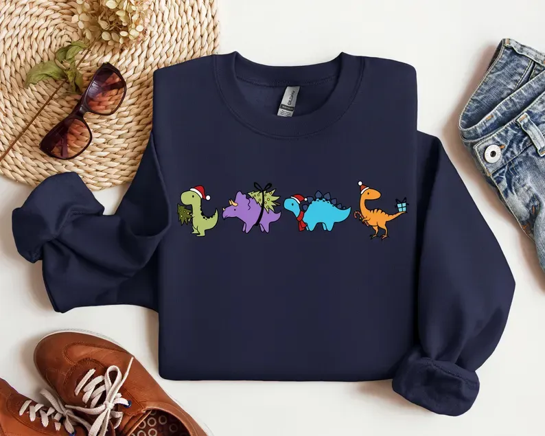 Christmas Dinosaurs Sweatshirt