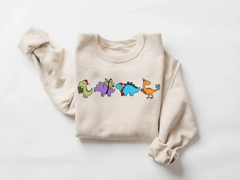 Christmas Dinosaurs Sweatshirt
